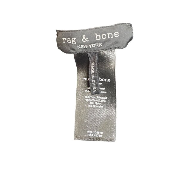 New without Tags Rag & Bone Addison Wool Beanie Black - Picture 7 of 9